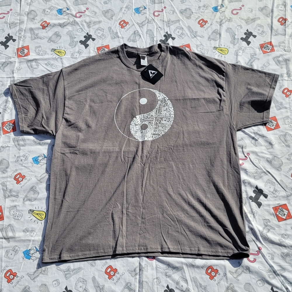 LA Pop Art Ying Yang T Shirt XXL NWT